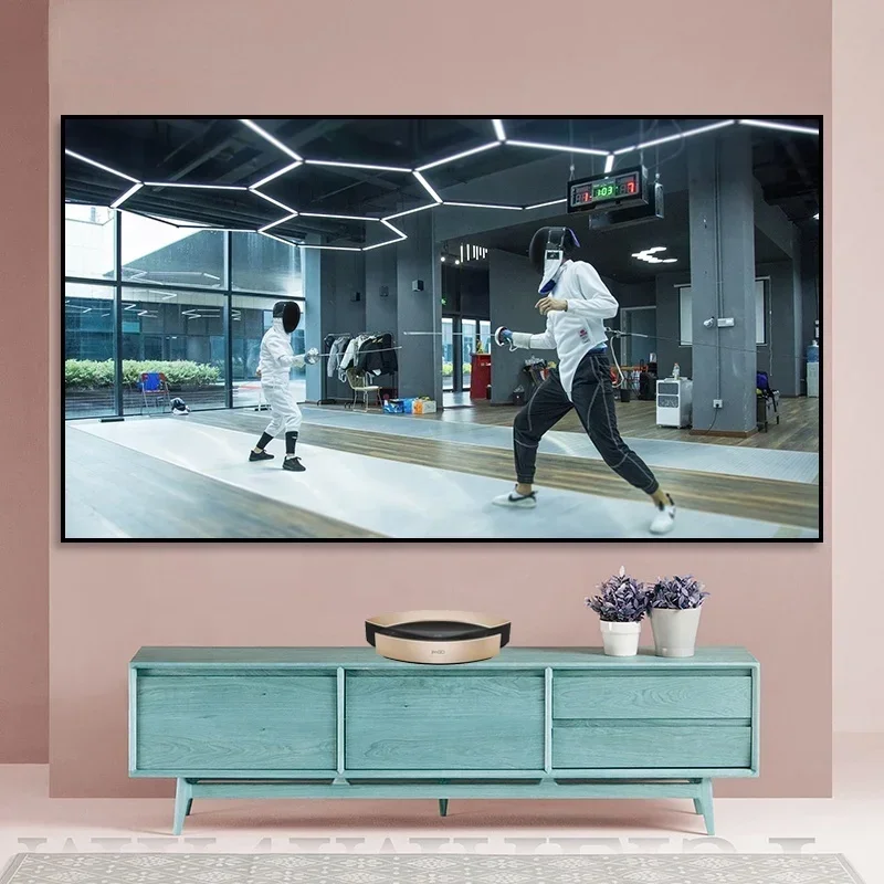 Projector Screen 100 Inch - 80 100 120 بوصة رمي قصير