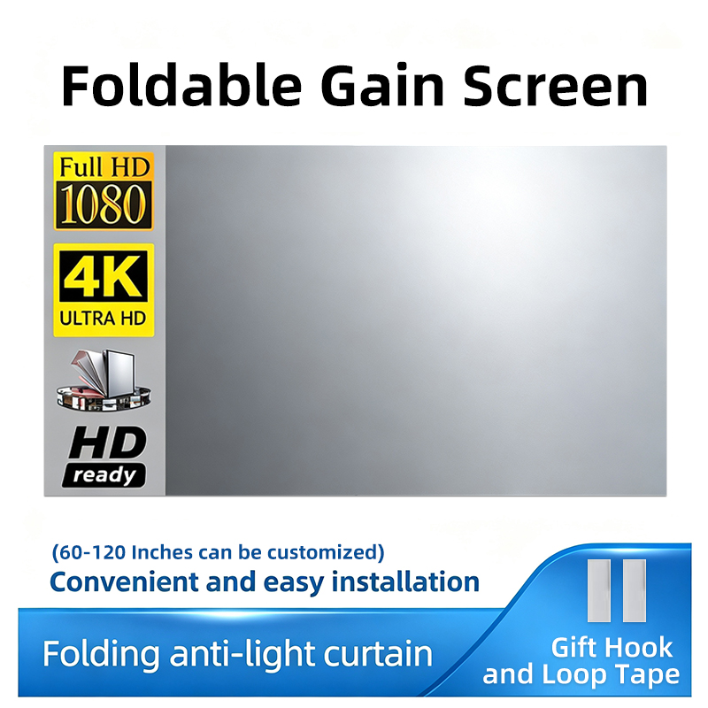 Projector Screen 100 Inch - شاشة عرض عاكسة لجميع أجهزة العرض،
