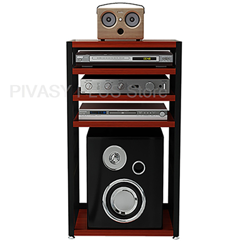 Home Cinema Room Accessories - رف الصوت بإطار معدني 3-4 طبقات