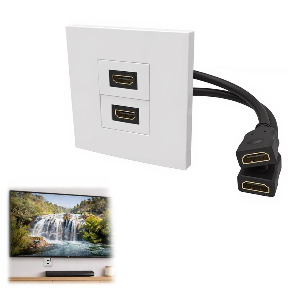 مقبس حائط مزدوج المنافذ مع كاب - مراجعة Home Cinema Setup وسعره
