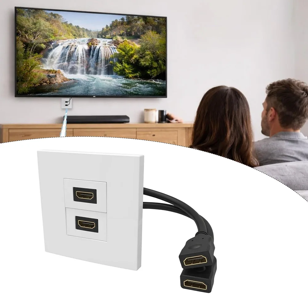 مقبس حائط مزدوج المنافذ مع كاب - مراجعة Home Cinema Setup وسعره