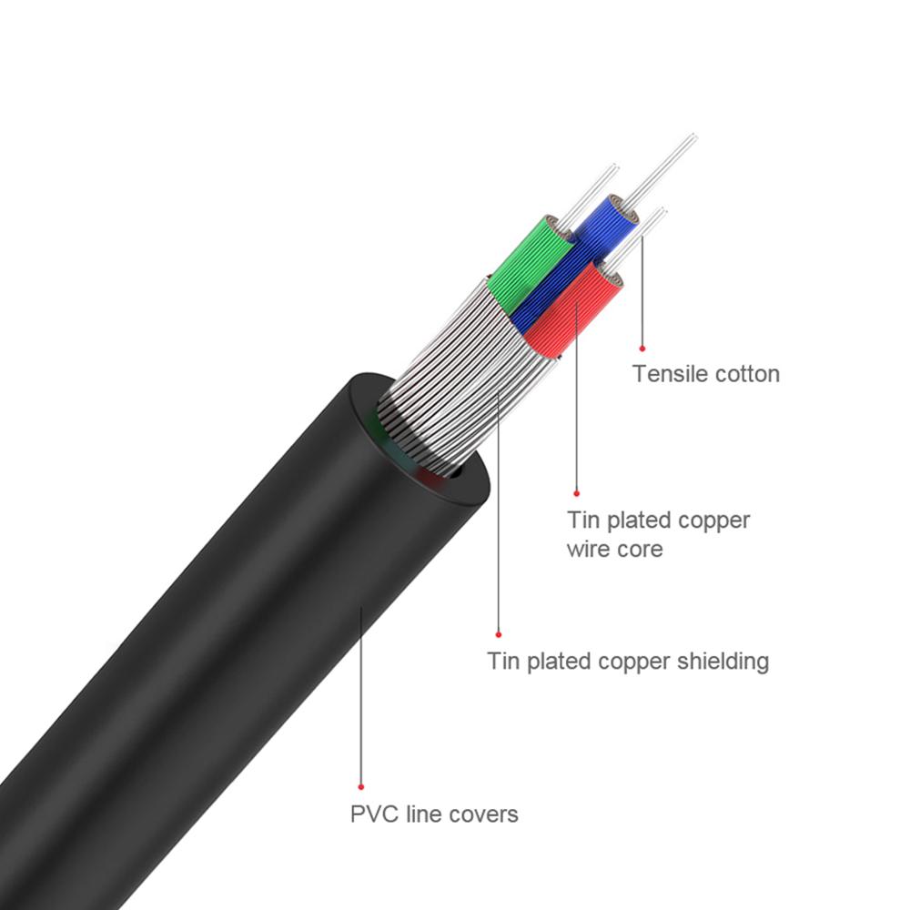 QGeeM RCA كابل 2RCA إلى 3.5 ال - مراجعة Home Cinema Beamer وسعره