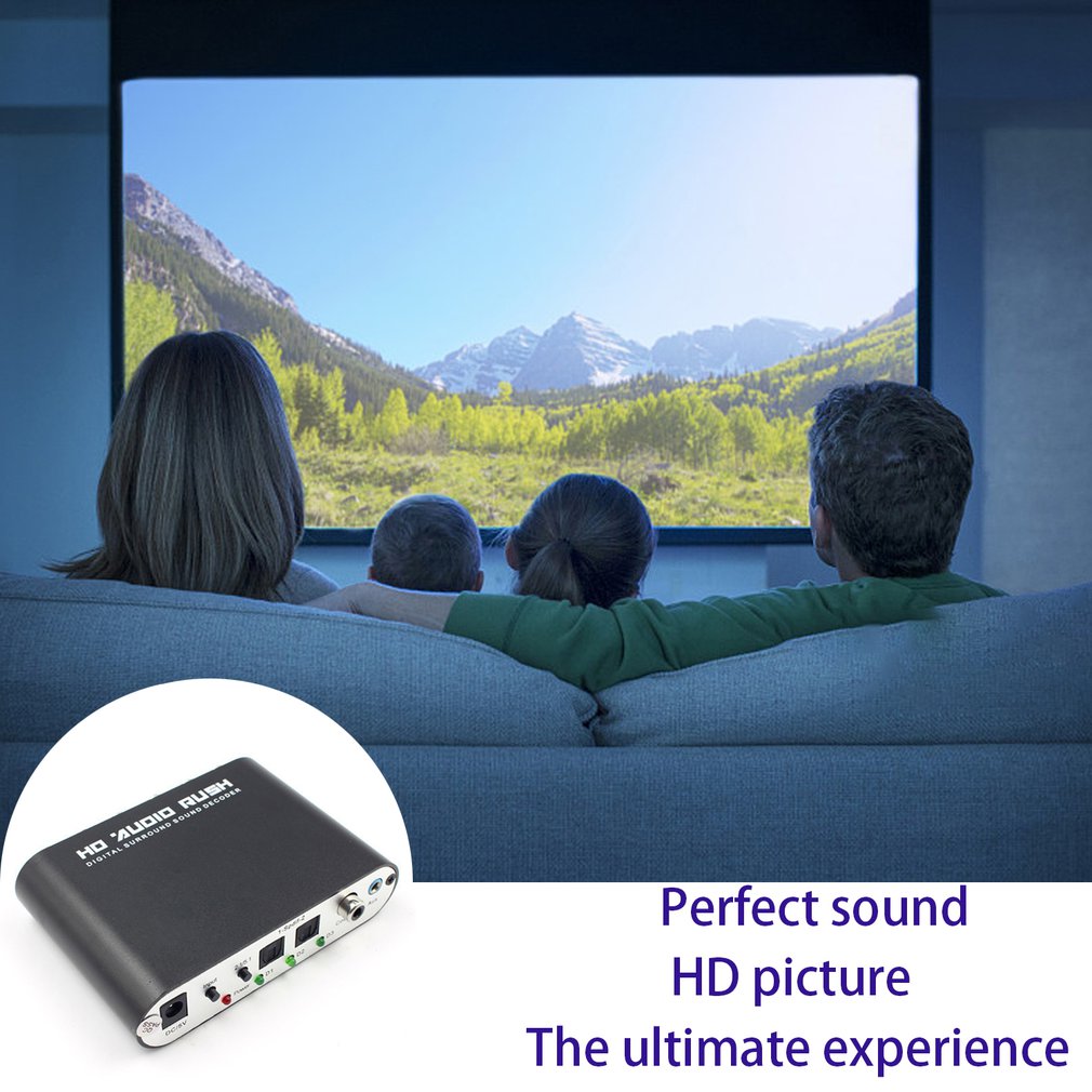 محول فك ترميز الصوت الرقمي 5.1 - مراجعة Surround Sound Decoder وسعره