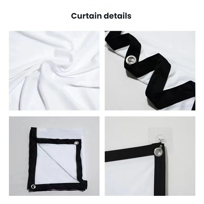شاشة عرض محمولة خفيفة الوزن مق - مراجعة Projector Screen 100 Inch وسعره