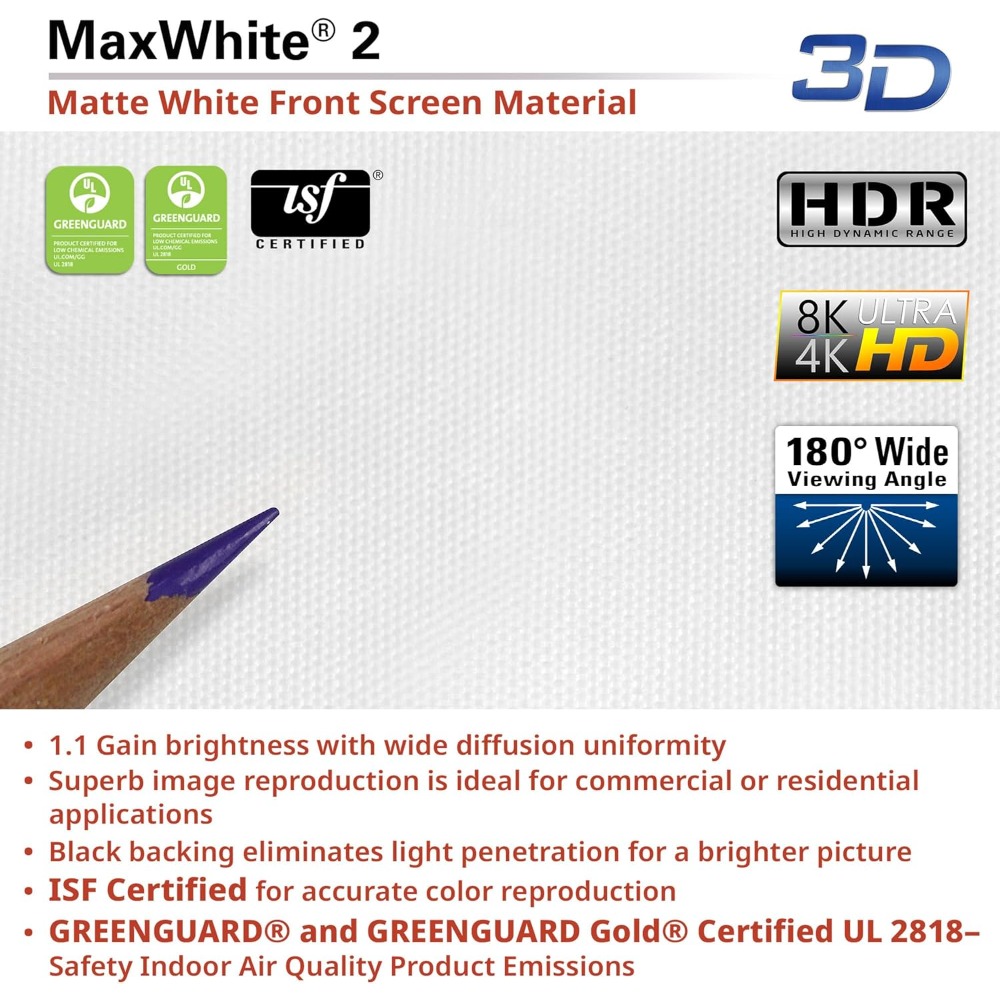 شاشة عرض قابلة للسحب يدوياً مق - مراجعة Projector Screen 100 Inch وسعره