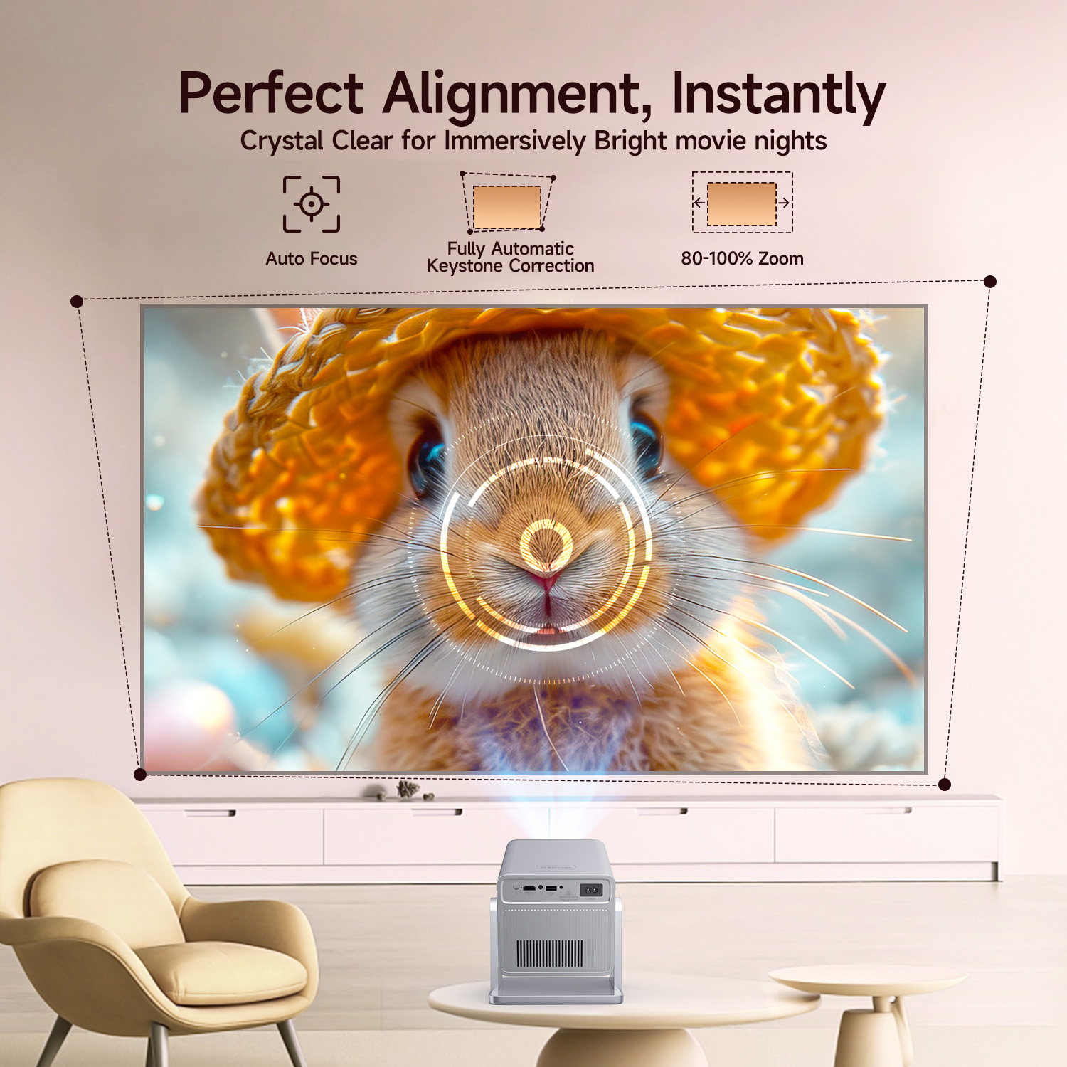 جهاز عرض Magcubic 8K HD 1080P  - مراجعة Home Cinema Setup وسعره