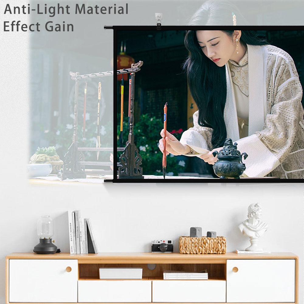 VEIDADZ شاشة عرض الحائط رمادي  - مراجعة Projector Screen 100 Inch وسعره