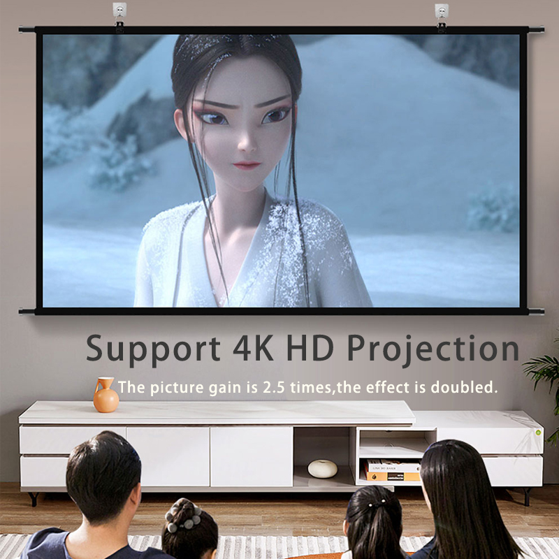 VEIDADZ شاشة عرض الحائط رمادي  - مراجعة Projector Screen 100 Inch وسعره