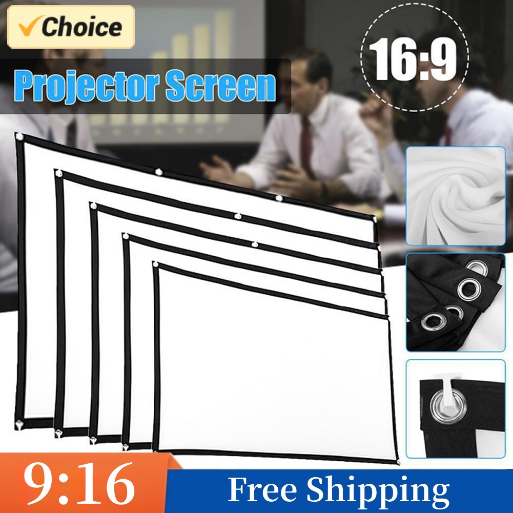 شاشة عرض محمولة للمنزل والمكتب - مراجعة Projector Screen 100 Inch وسعره
