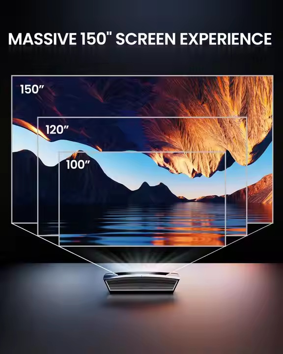 جهاز عرض ليزر ثلاثي CASIRIS H6 - مراجعة Home Cinema Laser Projector وسعره