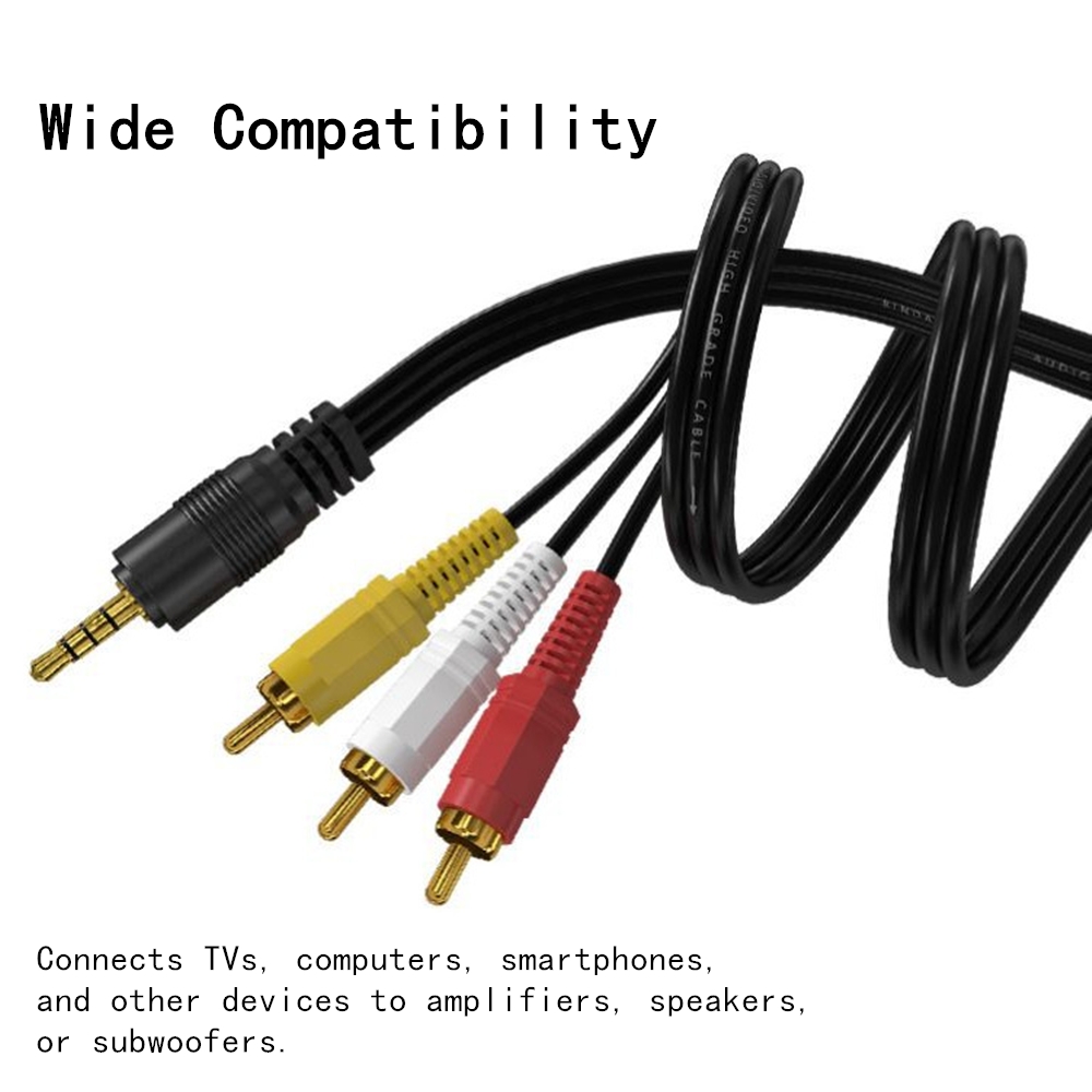 3.5 مللي متر إلى 3 RCA كابل ال - مراجعة Home Cinema Beamer وسعره