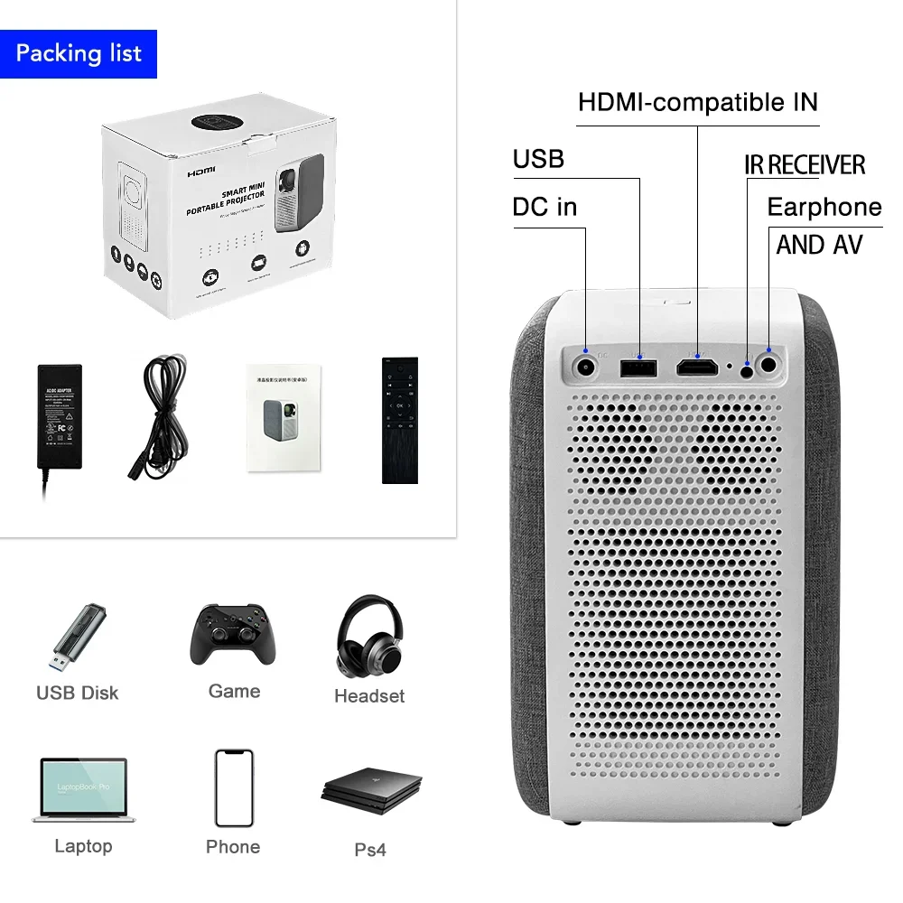2025 تويينجر H6 برو جهاز عرض س - مراجعة Home Cinema Mini وسعره
