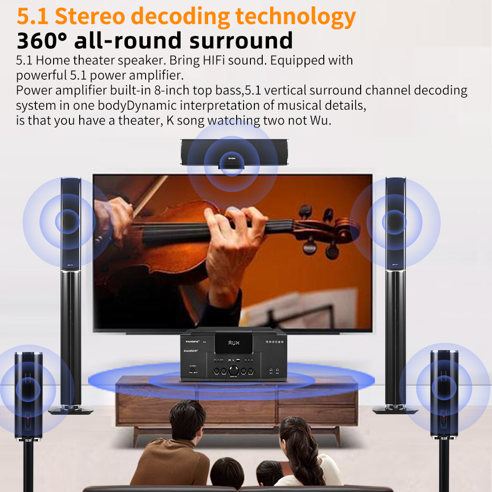 5.1 نظام المسرح المنزلي المحيط - مراجعة Home Cinema Xlr وسعره