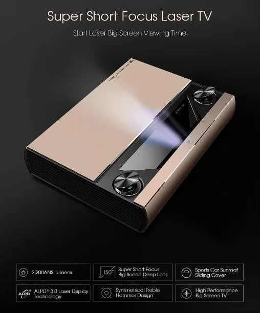 جهاز عرض ليزر JMGO SA قصير الم - مراجعة Home Cinema Ultra Short Throw Projector وسعره