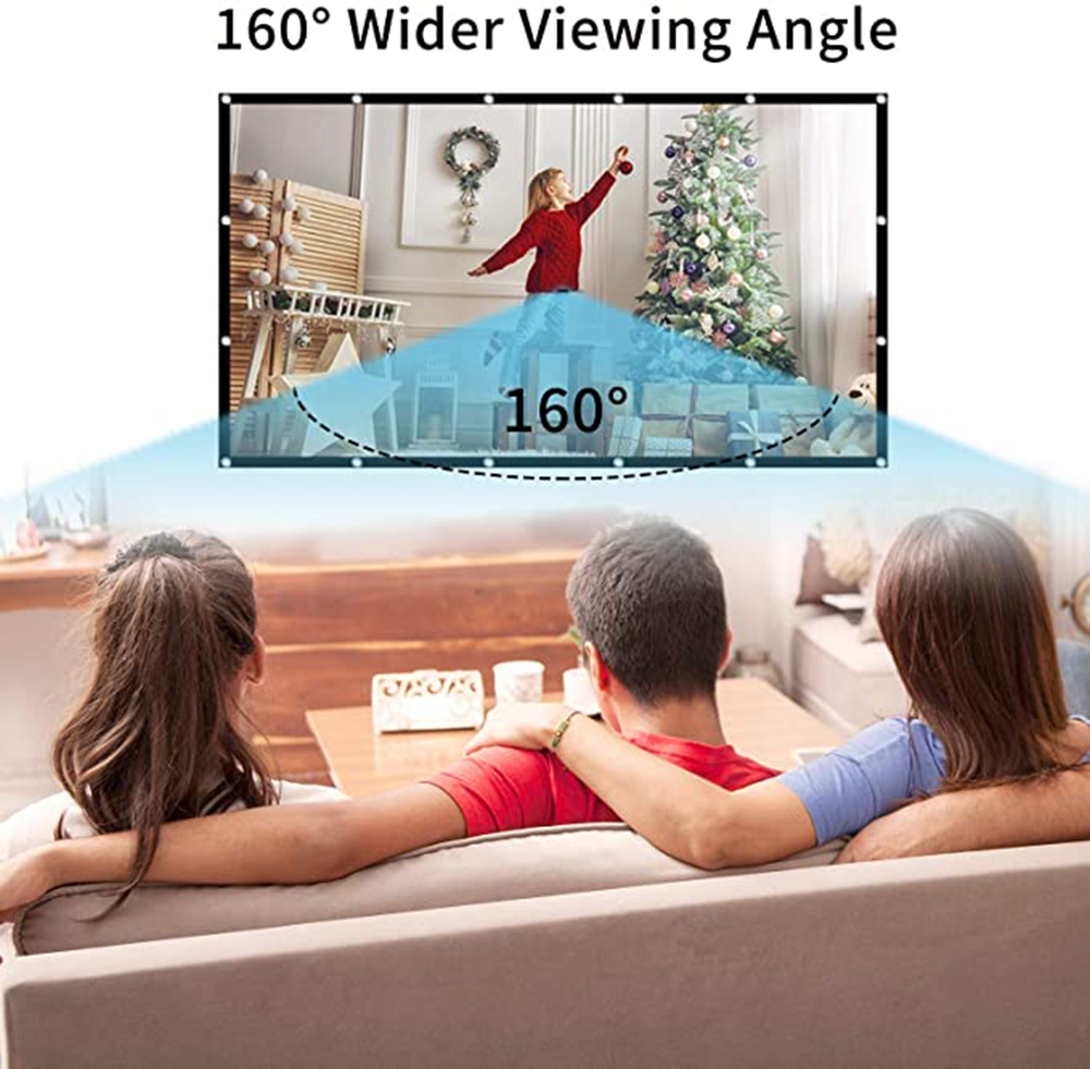 شاشة عرض بسيطة قابلة للطي 60 7 - مراجعة Projector Screen 100 Inch وسعره