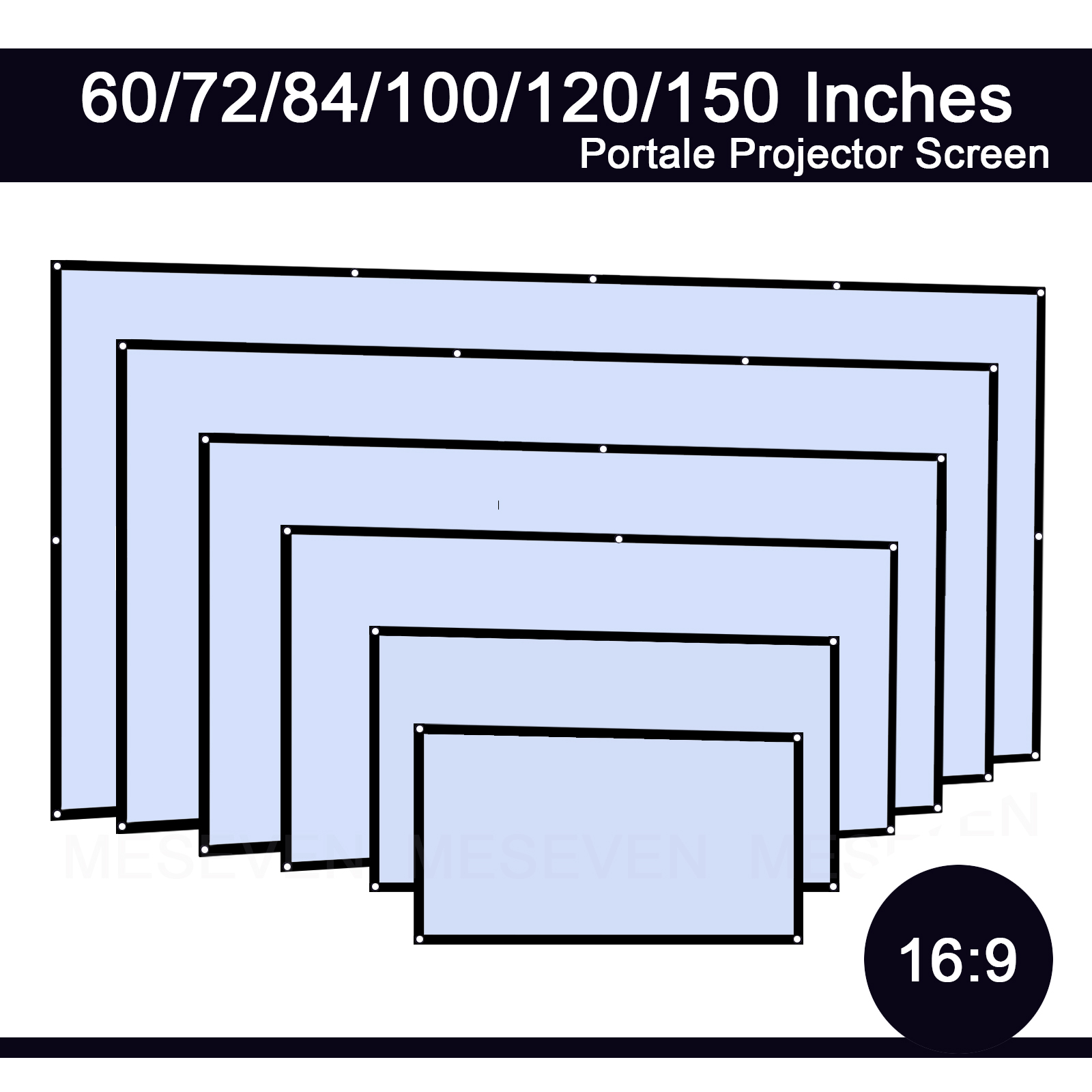 شاشة عرض محمولة خالية من التجا - مراجعة Projector Screen 100 Inch وسعره