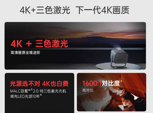 جهاز عرض ليزر بدقة 4K فائقة ال - مراجعة Home Cinema Laser Projector وسعره