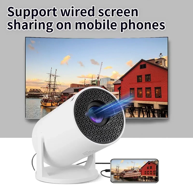 جهاز عرض جديد HY300 بدقة 4K، ن - مراجعة Home Cinema Mini وسعره